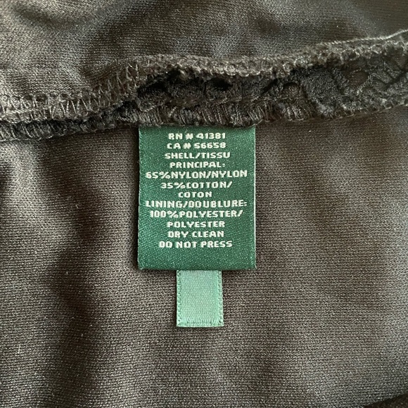 Lauren Ralph Lauren Black Textured Cocktail Dress - Picture 4 of 4